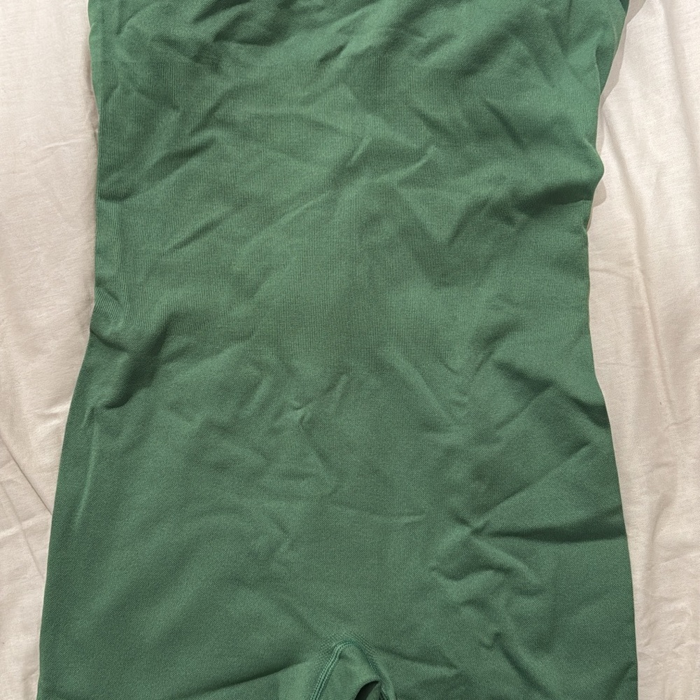 Green Strapless Jumpsuit